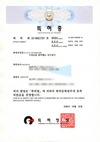 Patent Certificate