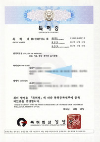 Patent Certificate
